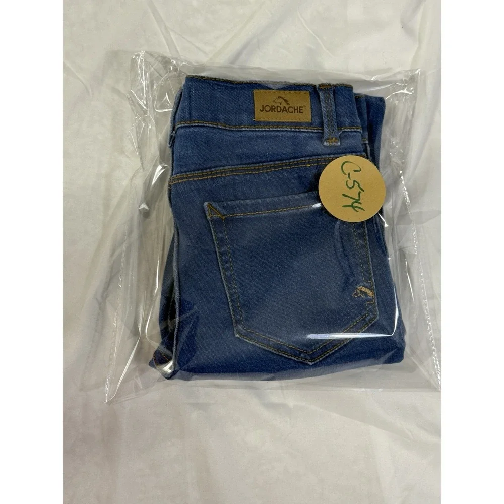 Girls 12 Slim Jeans Jordache Skinny Light Wash Denim Blue Jeans Adjustable Waist